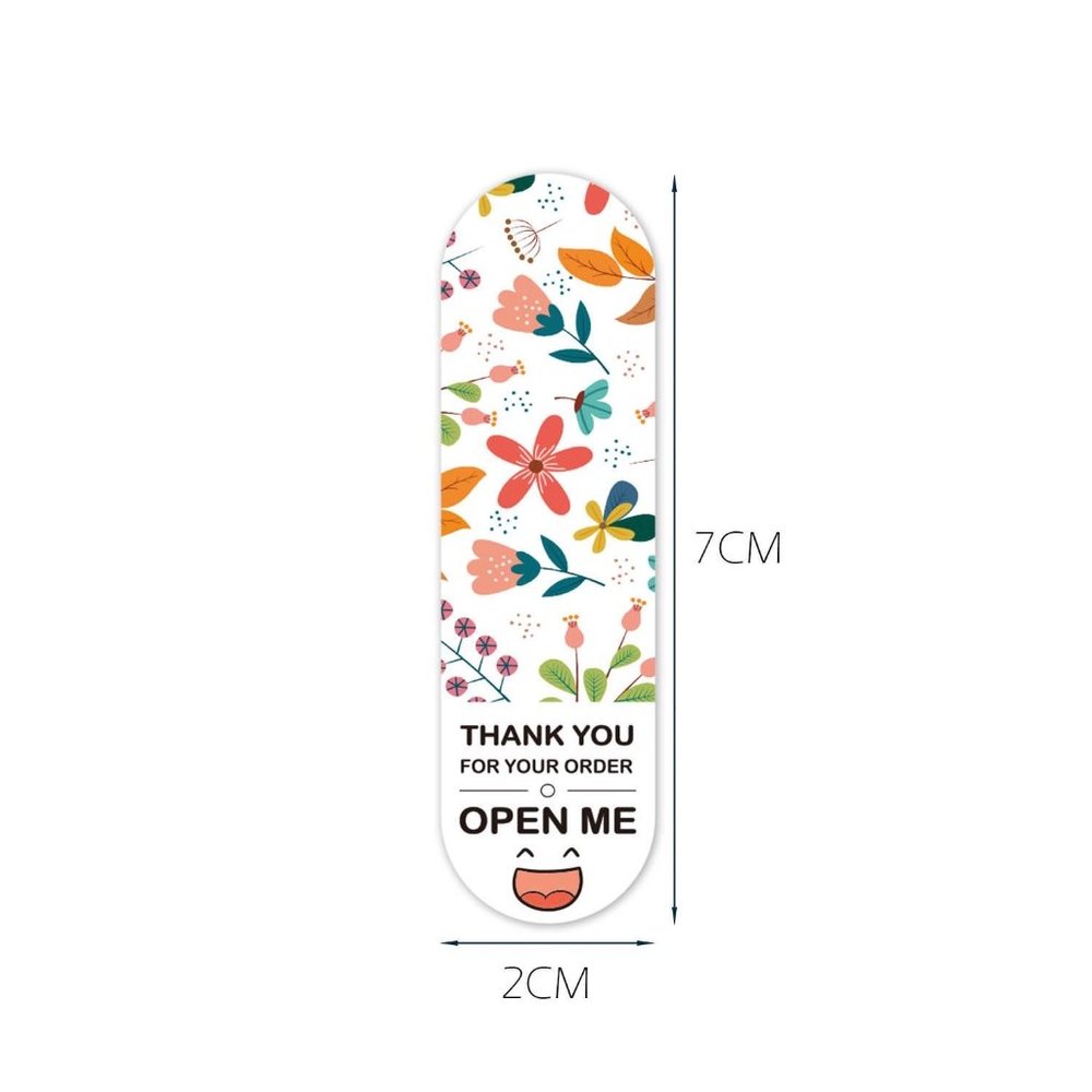 Set of 100 - Thank you / Open Me Package Creative Stickers - Picture 2 of 5